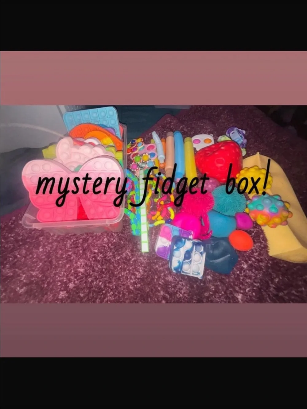 Mystery Kids Fidget Toy Box - Multi-Color Sensory Set